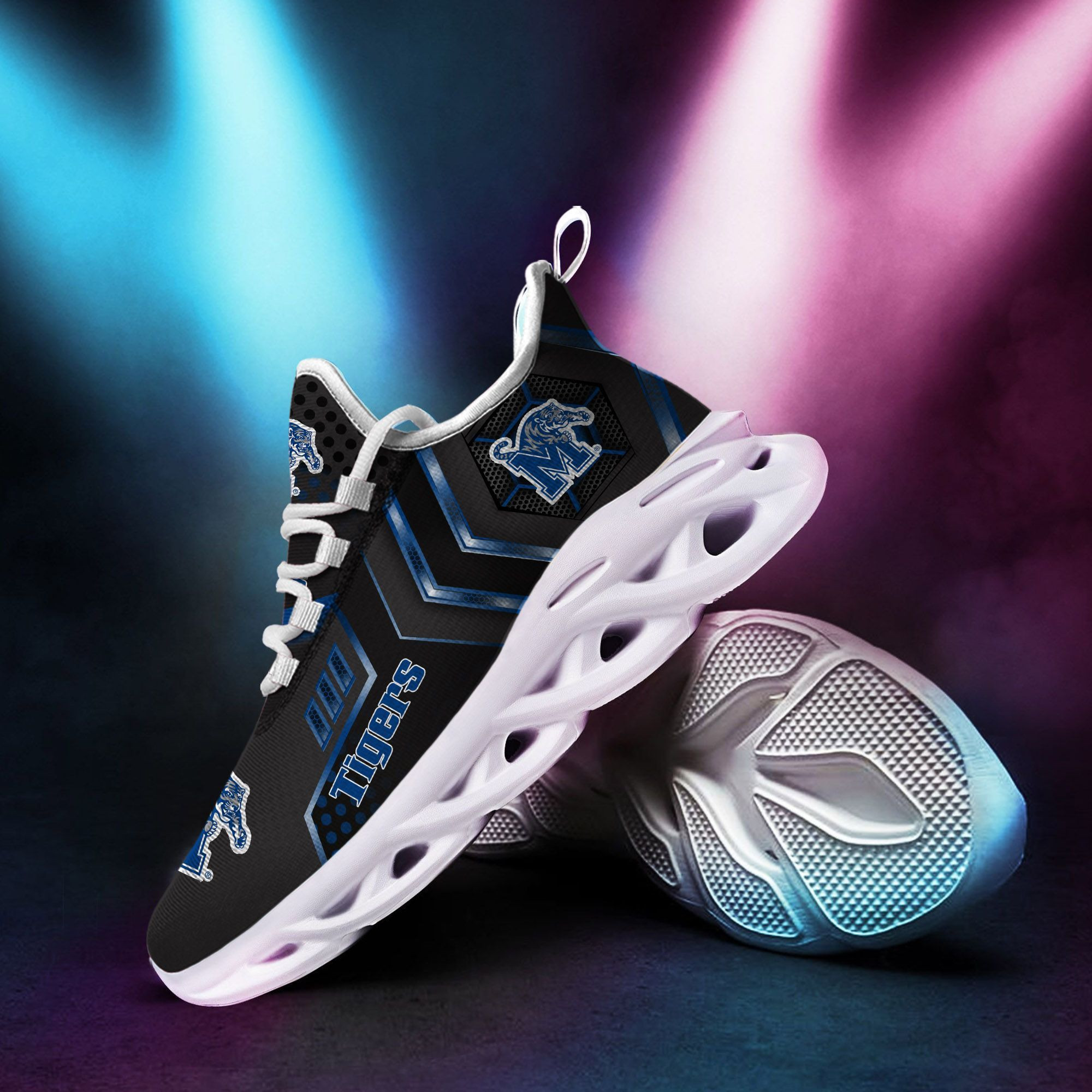 Memphis Tigers Max Soul Sneakers Shoes - Famjoys Memphis Tigers Max Soul Sneakers Shoes - Famjoys