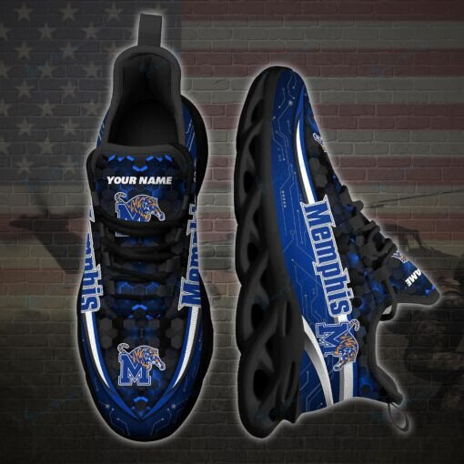 Memphis Tigers Personalized Max Soul YZ Running Sneakers 121 - Famjoys Memphis Tigers Personalized Max Soul YZ Running Sneakers 121 - Famjoys