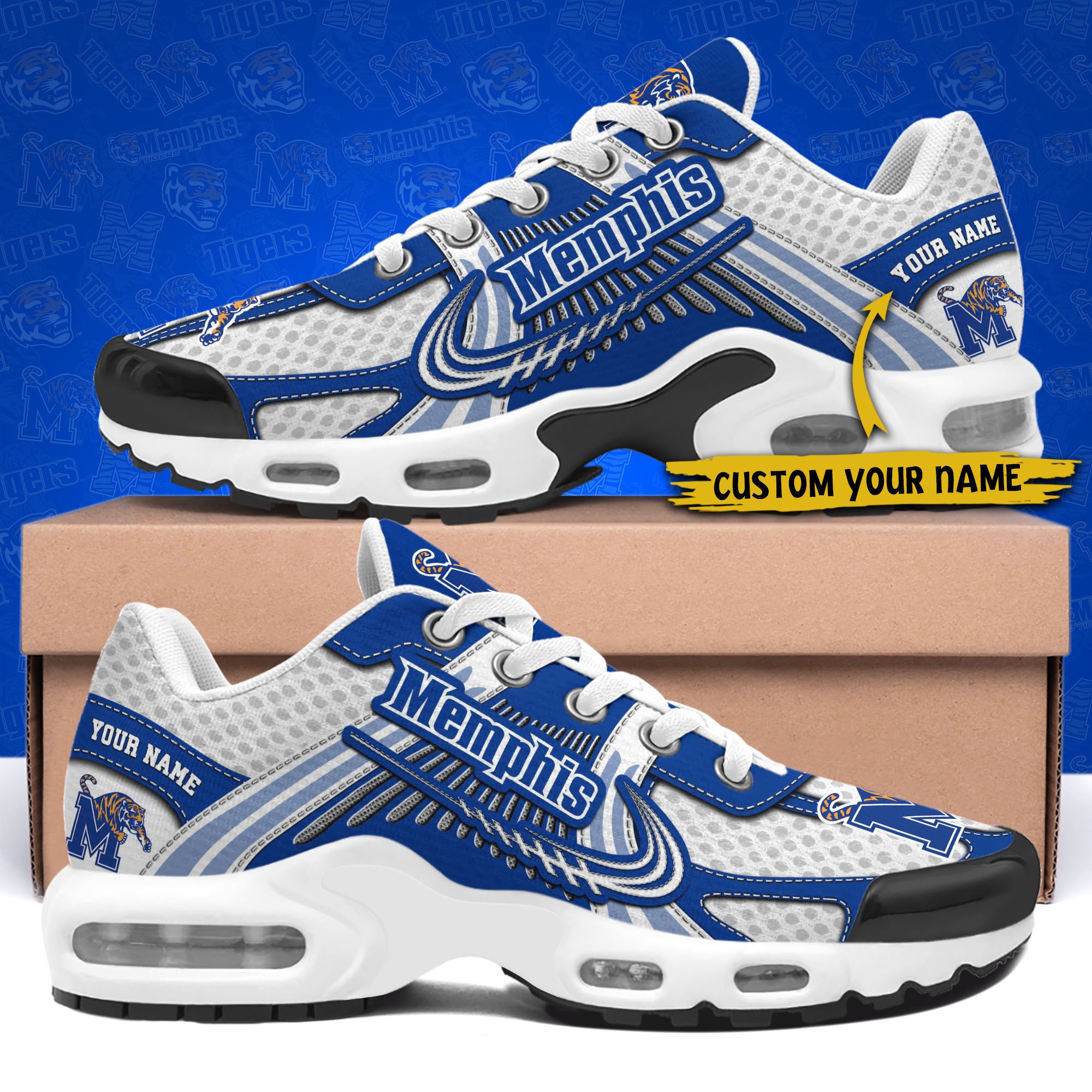 Memphis Tigers TN Shoes Custom Your Name, Sport Shoes, Gifts For Fans, Sport Gifts For Him ETRG-62360 - Famjoys Memphis Tigers TN Shoes Custom Your Name, Sport Shoes, Gifts For Fans, Sport Gifts For Him ETRG-62360 - Famjoys