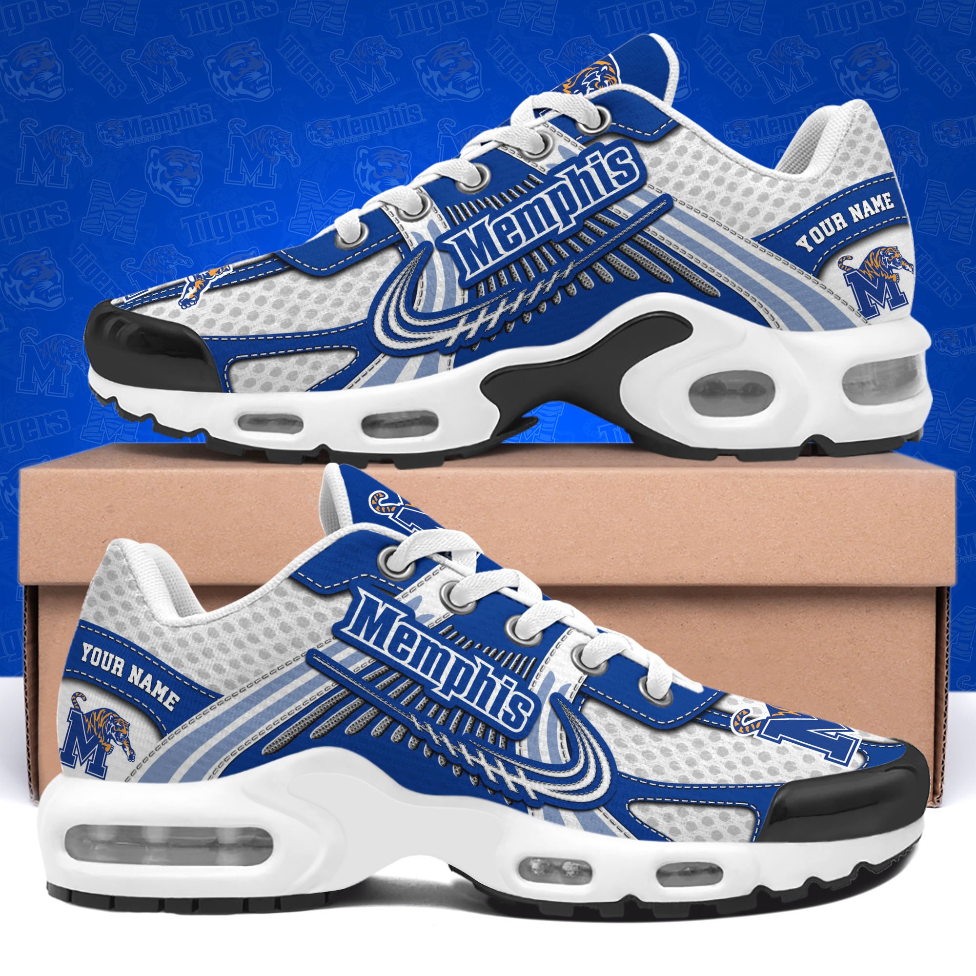 Memphis Tigers TN Shoes Custom Your Name, Sport Shoes, Gifts For Fans, Sport Gifts For Him ETRG-62360 - Famjoys Memphis Tigers TN Shoes Custom Your Name, Sport Shoes, Gifts For Fans, Sport Gifts For Him ETRG-62360 - Famjoys