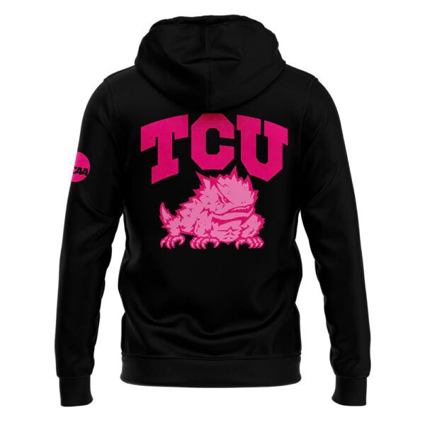 Men's Black TCU football 'Stomp Out Cancer' 2024 Hoodie - Famjoys Men's Black TCU football 'Stomp Out Cancer' 2024 Hoodie - Famjoys