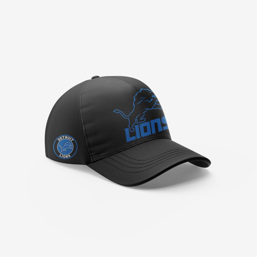Men's Full Black Detroit Lions Alternate Helmet Pullover Hoodie - Famjoys Men's Full Black Detroit Lions Alternate Helmet Pullover Hoodie - Famjoys