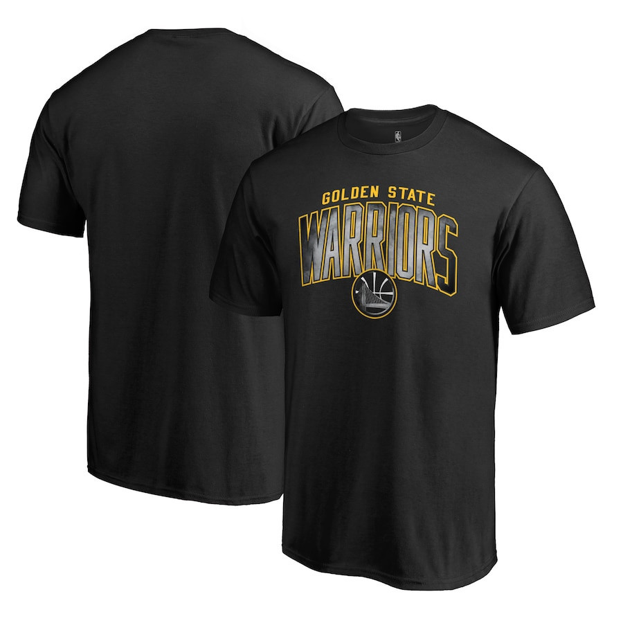Men'S Golden State Warriors Fanatics Branded Black Arch Smoke T-Shirt - Famjoys Men'S Golden State Warriors Fanatics Branded Black Arch Smoke T-Shirt - Famjoys