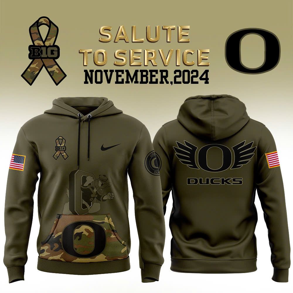 Men's Oregon Ducks Football Camo 2024 Salute to Service Club Fleece Pullover Hoodie - Famjoys Men's Oregon Ducks Football Camo 2024 Salute to Service Club Fleece Pullover Hoodie - Famjoys