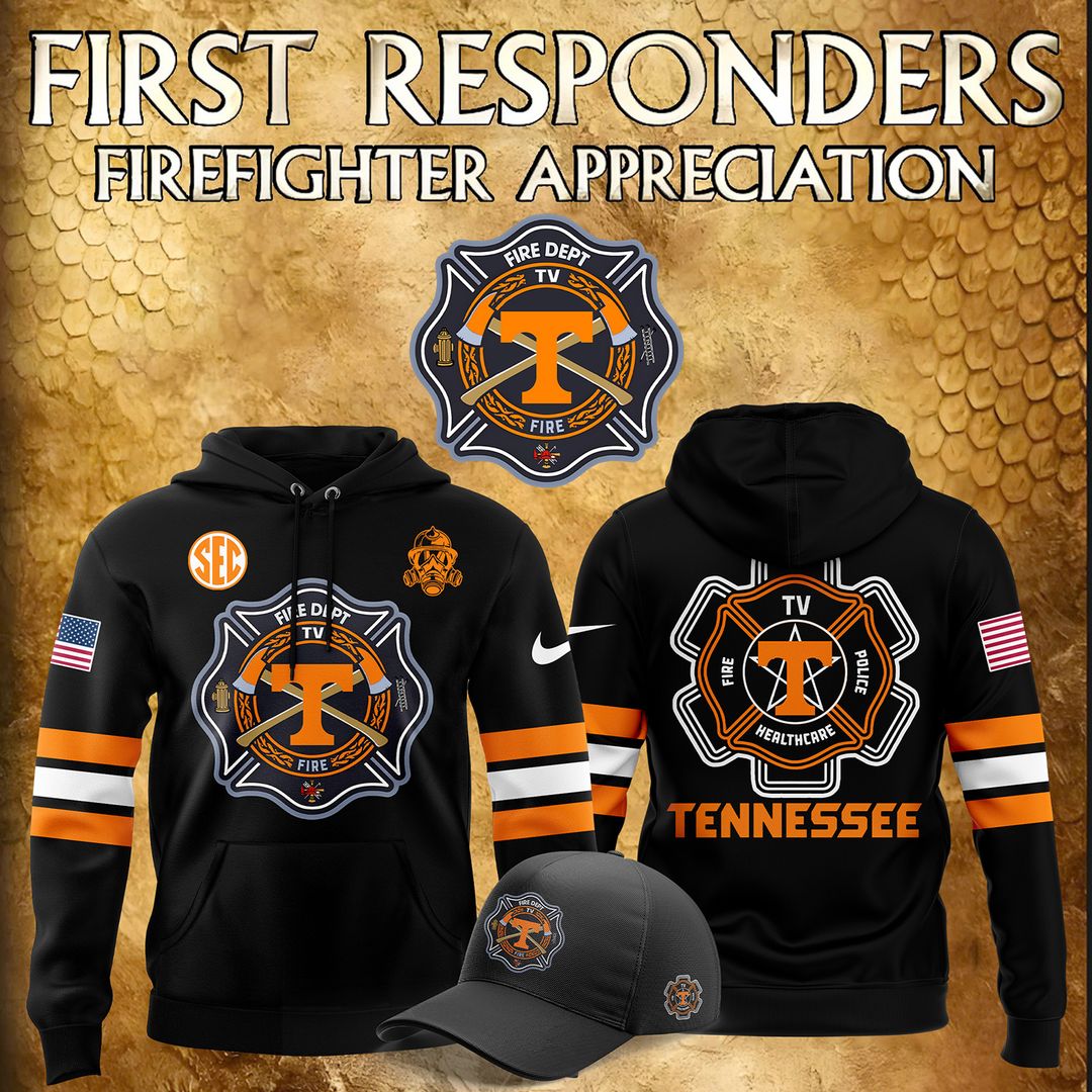 Men's Tennessee Volunteers x 2024 Firefighter Appreciation Night Premium Pullover Hoodie - Famjoys Men's Tennessee Volunteers x 2024 Firefighter Appreciation Night Premium Pullover Hoodie - Famjoys