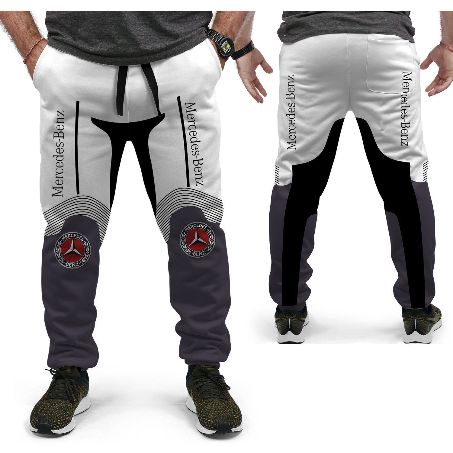 Mercedes-Benz  Fleece Joggers Ver1 (White)