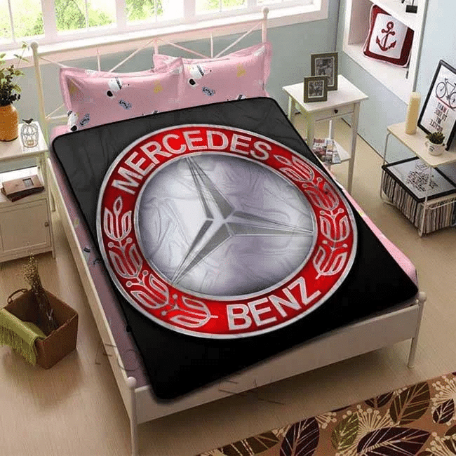 Mercedes Benz Logo Bed Blanket Throw Fleece Quilt - Famjoys Mercedes Benz Logo Bed Blanket Throw Fleece Quilt - Famjoys