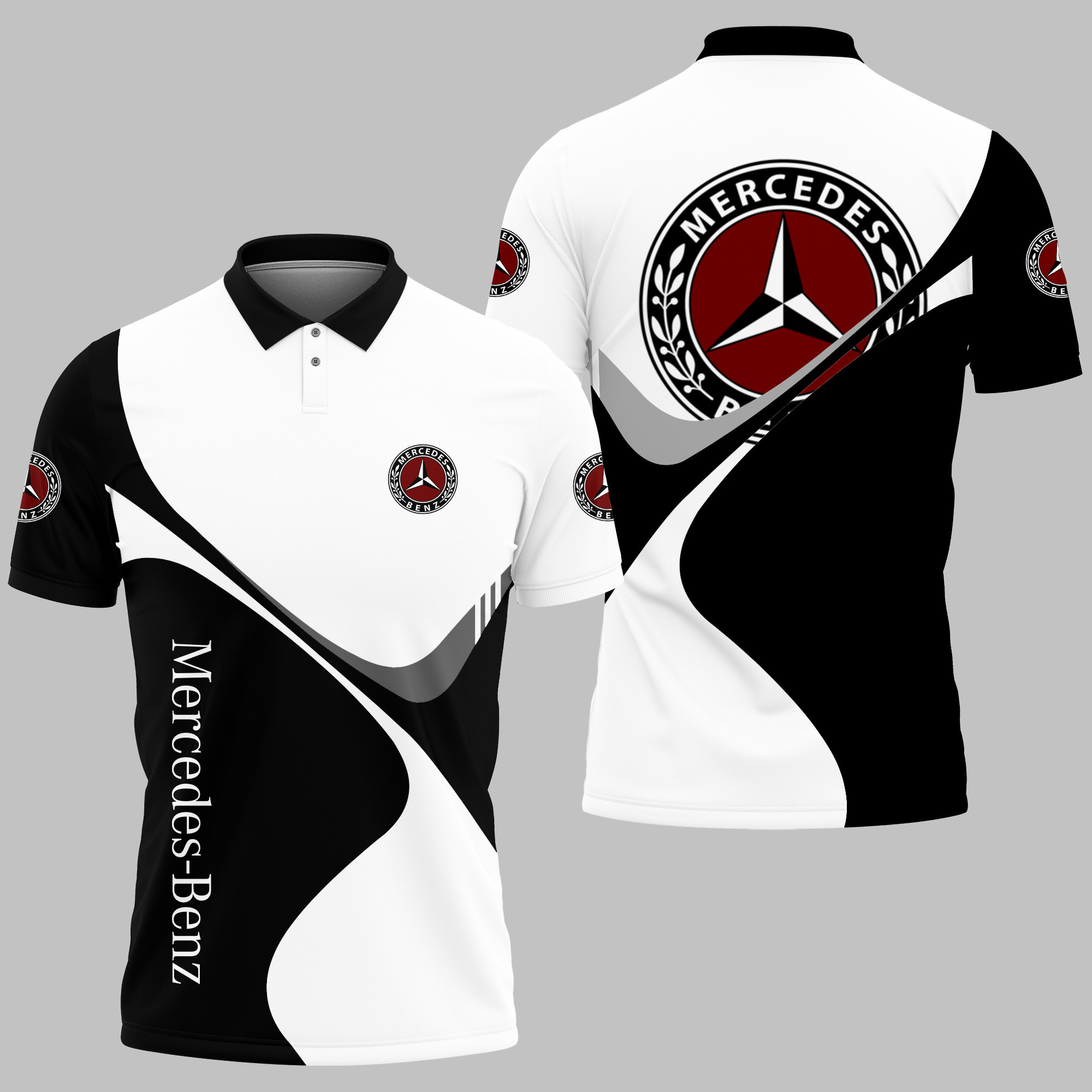 MERCEDES-BENZ Polo Shirt V01 - Famjoys MERCEDES-BENZ Polo Shirt V01 - Famjoys