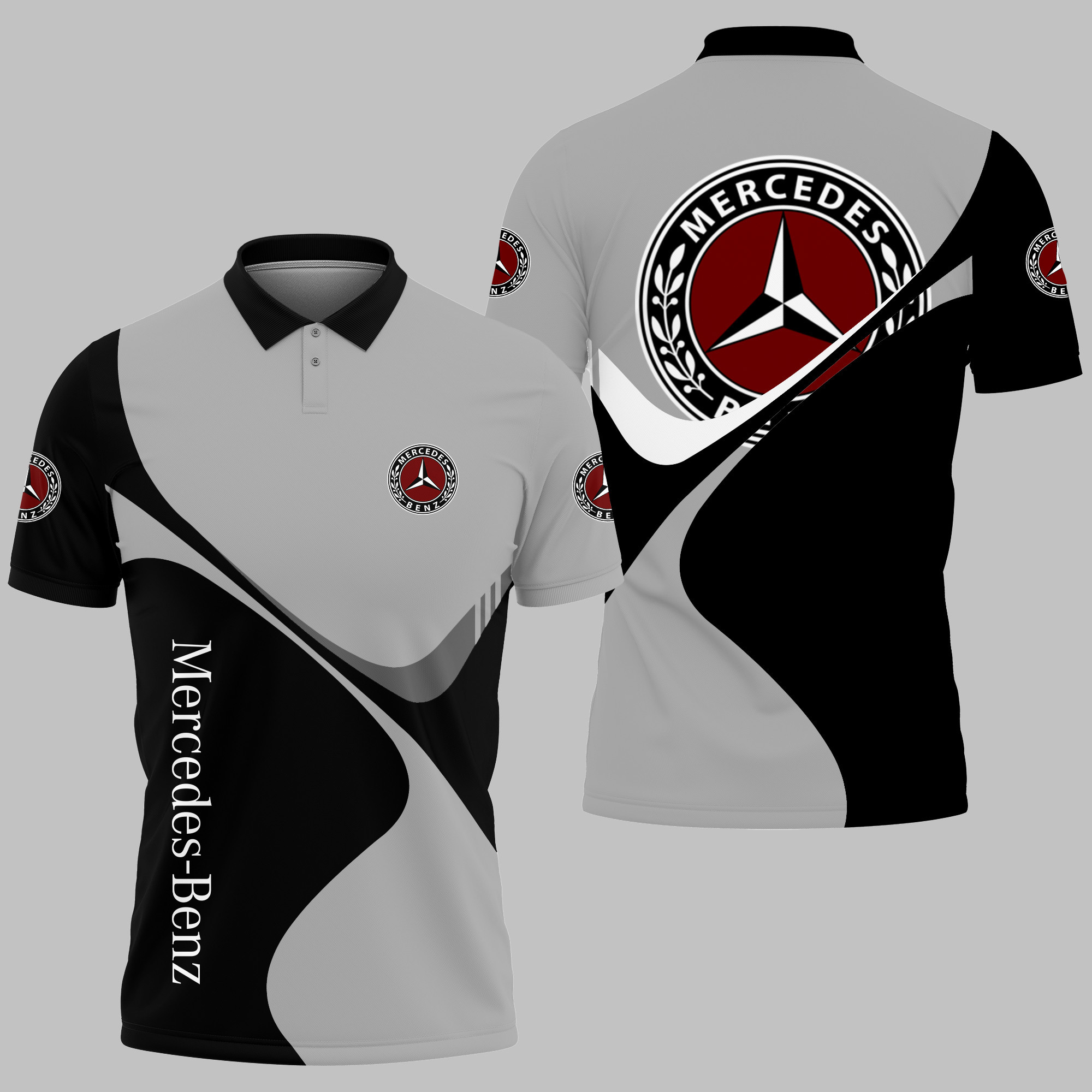 MERCEDES-BENZ Polo Shirt V01 - Famjoys MERCEDES-BENZ Polo Shirt V01 - Famjoys