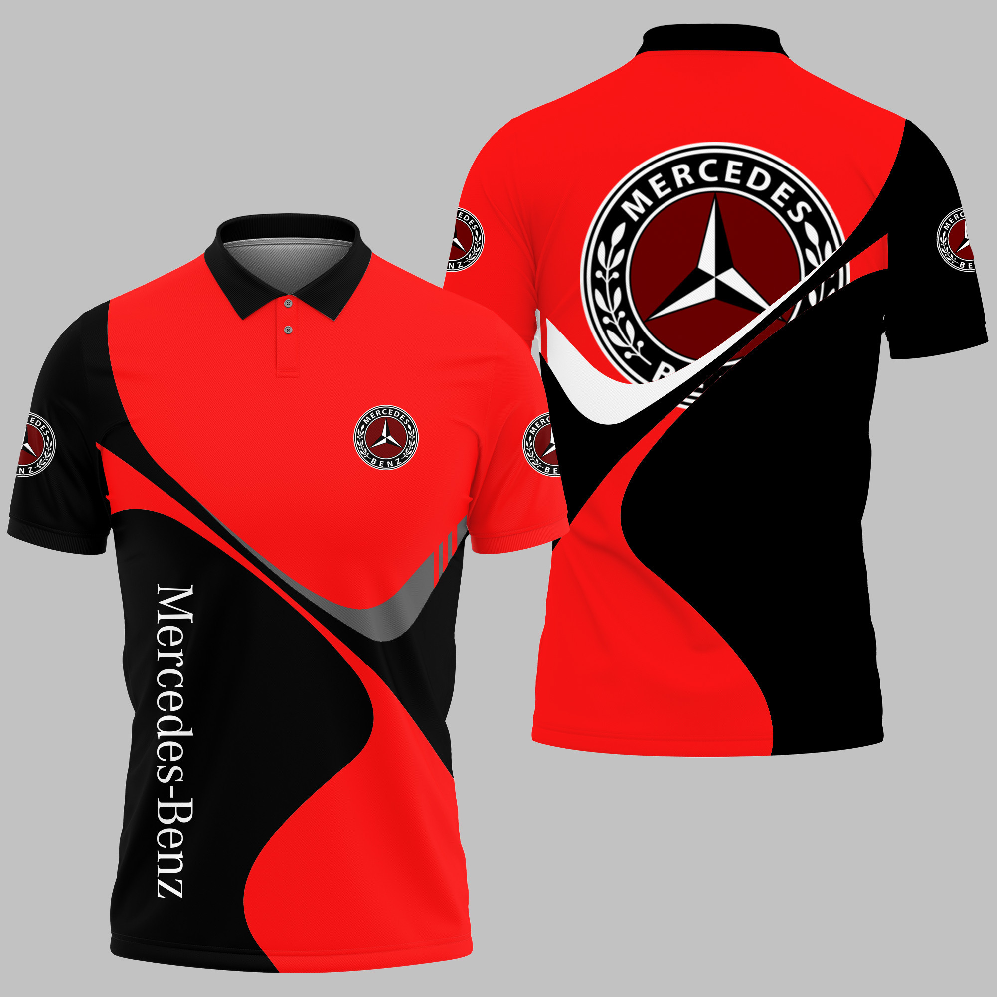 MERCEDES-BENZ Polo Shirt V01 - Famjoys MERCEDES-BENZ Polo Shirt V01 - Famjoys