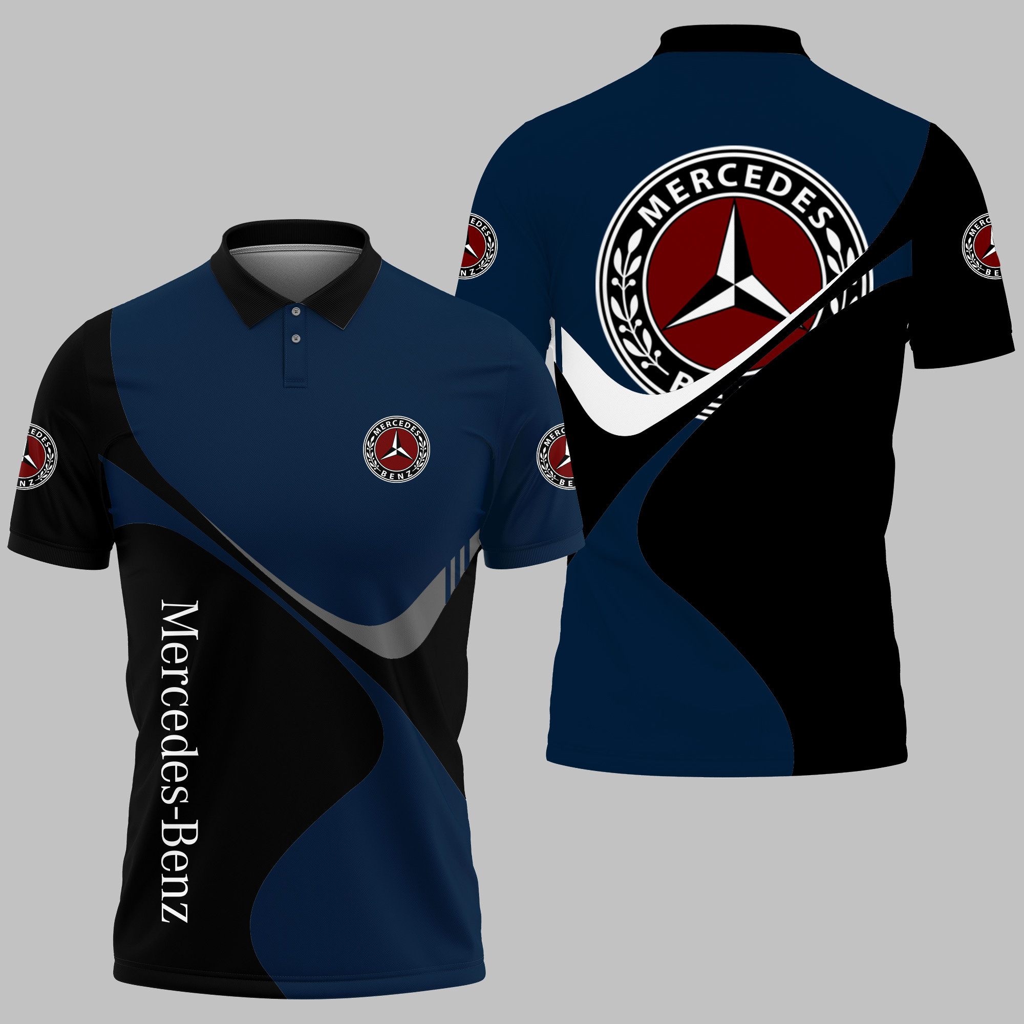 MERCEDES-BENZ Polo Shirt V01 - Famjoys MERCEDES-BENZ Polo Shirt V01 - Famjoys