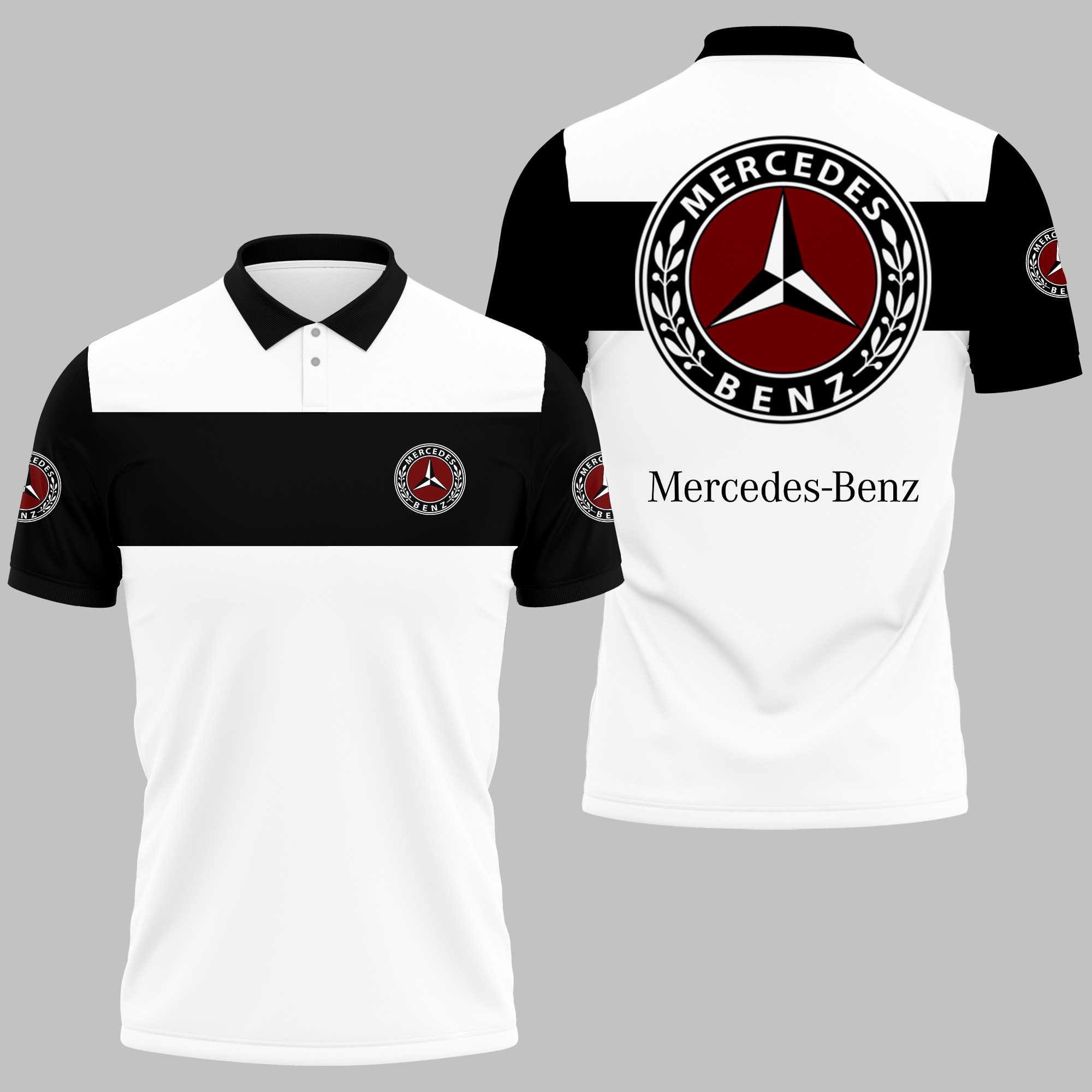 MERCEDES-BENZ Polo Shirt V09 - Famjoys MERCEDES-BENZ Polo Shirt V09 - Famjoys