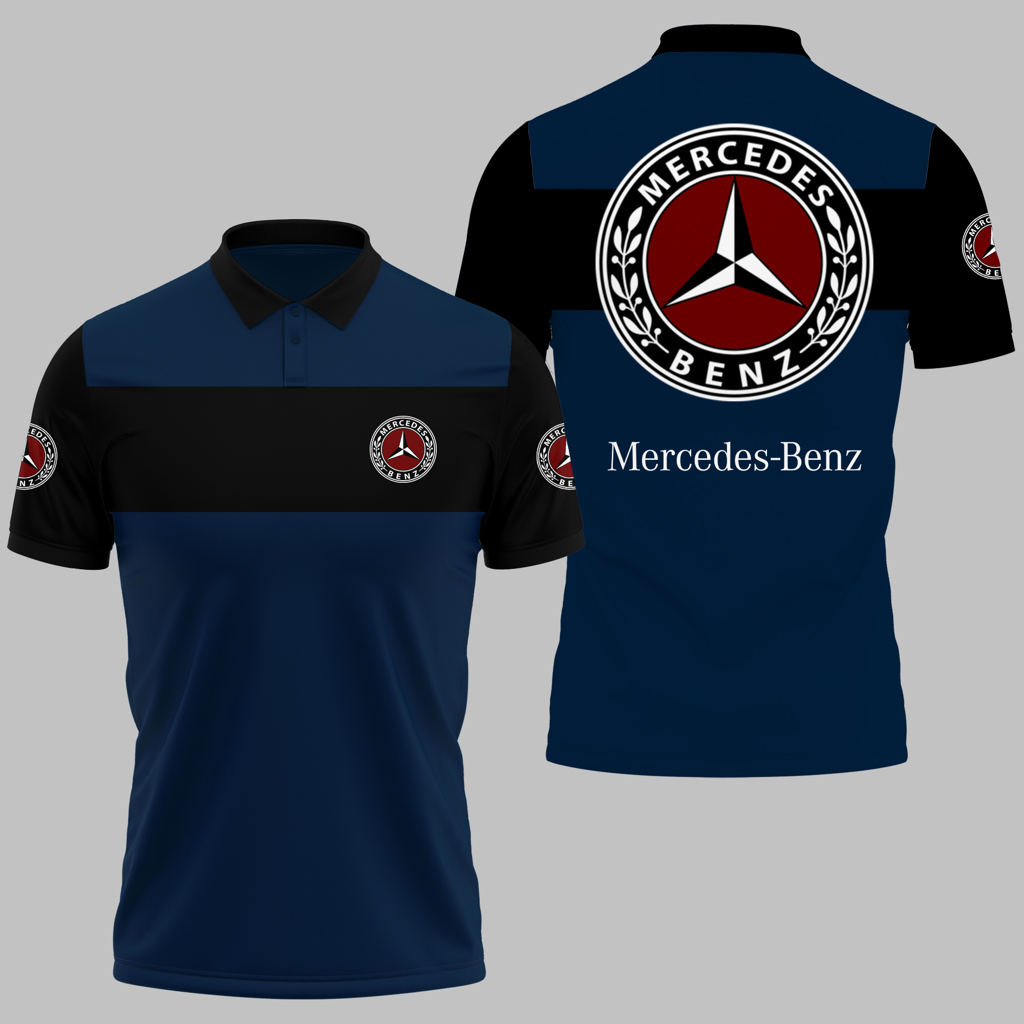 MERCEDES-BENZ Polo Shirt V09 - Famjoys MERCEDES-BENZ Polo Shirt V09 - Famjoys