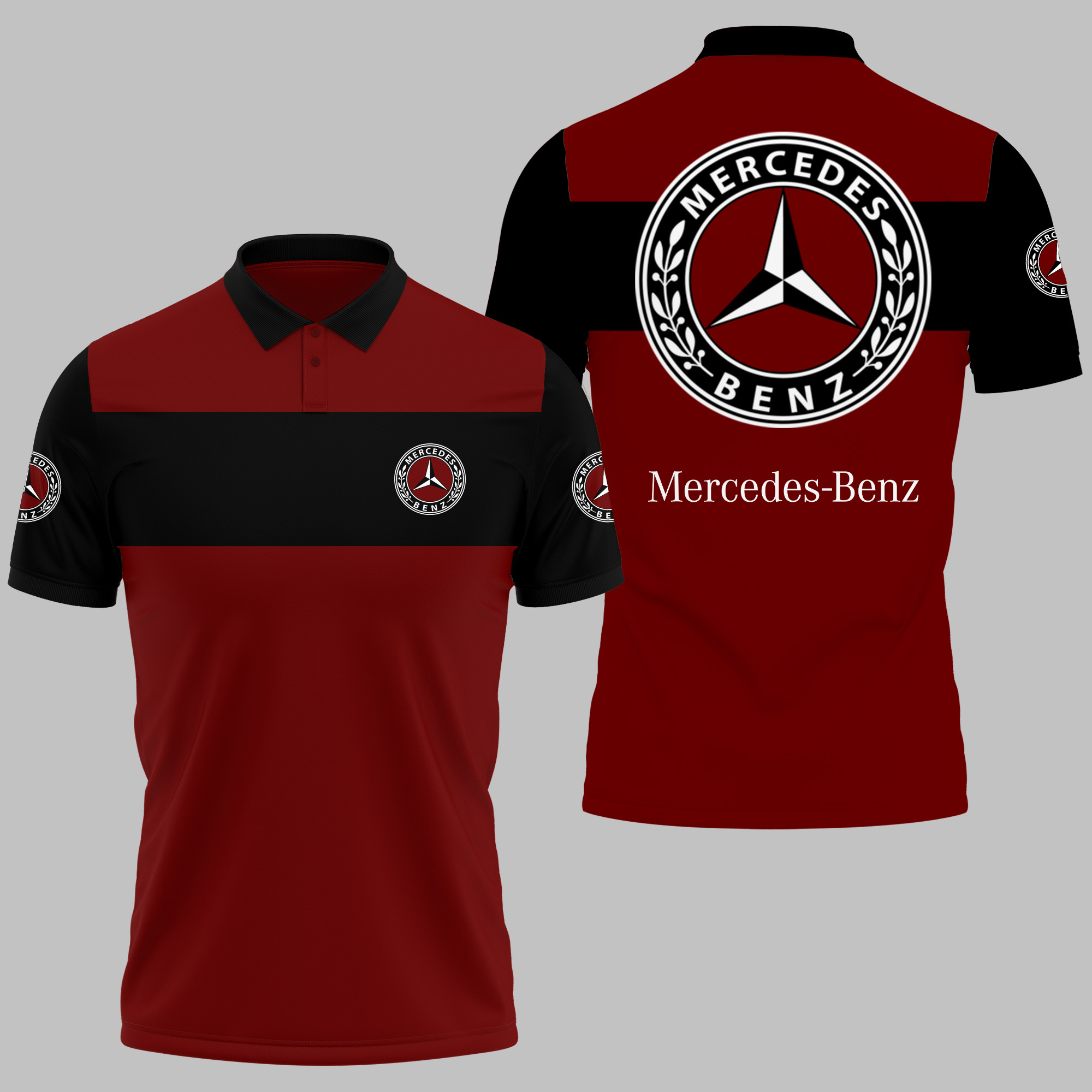 MERCEDES-BENZ Polo Shirt V09 - Famjoys MERCEDES-BENZ Polo Shirt V09 - Famjoys