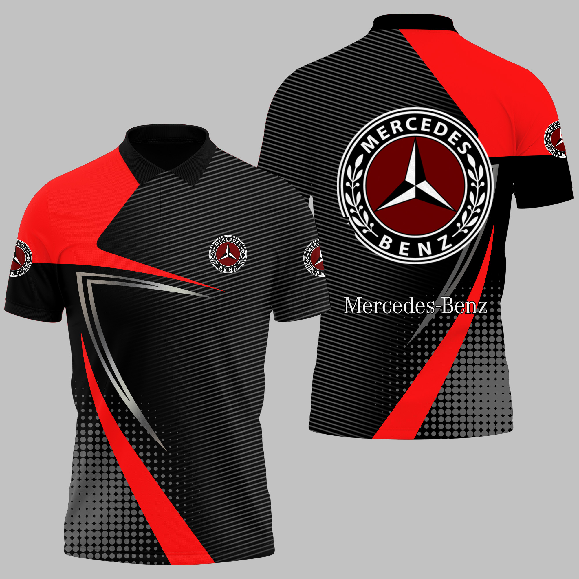 MERCEDES-BENZ Polo Shirt V10 - Famjoys MERCEDES-BENZ Polo Shirt V10 - Famjoys