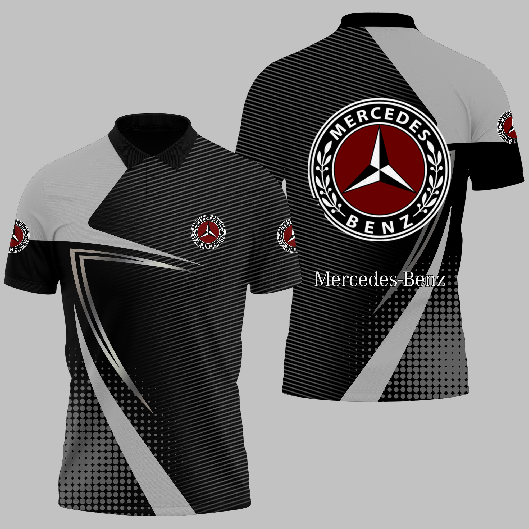 MERCEDES-BENZ Polo Shirt V10 - Famjoys MERCEDES-BENZ Polo Shirt V10 - Famjoys