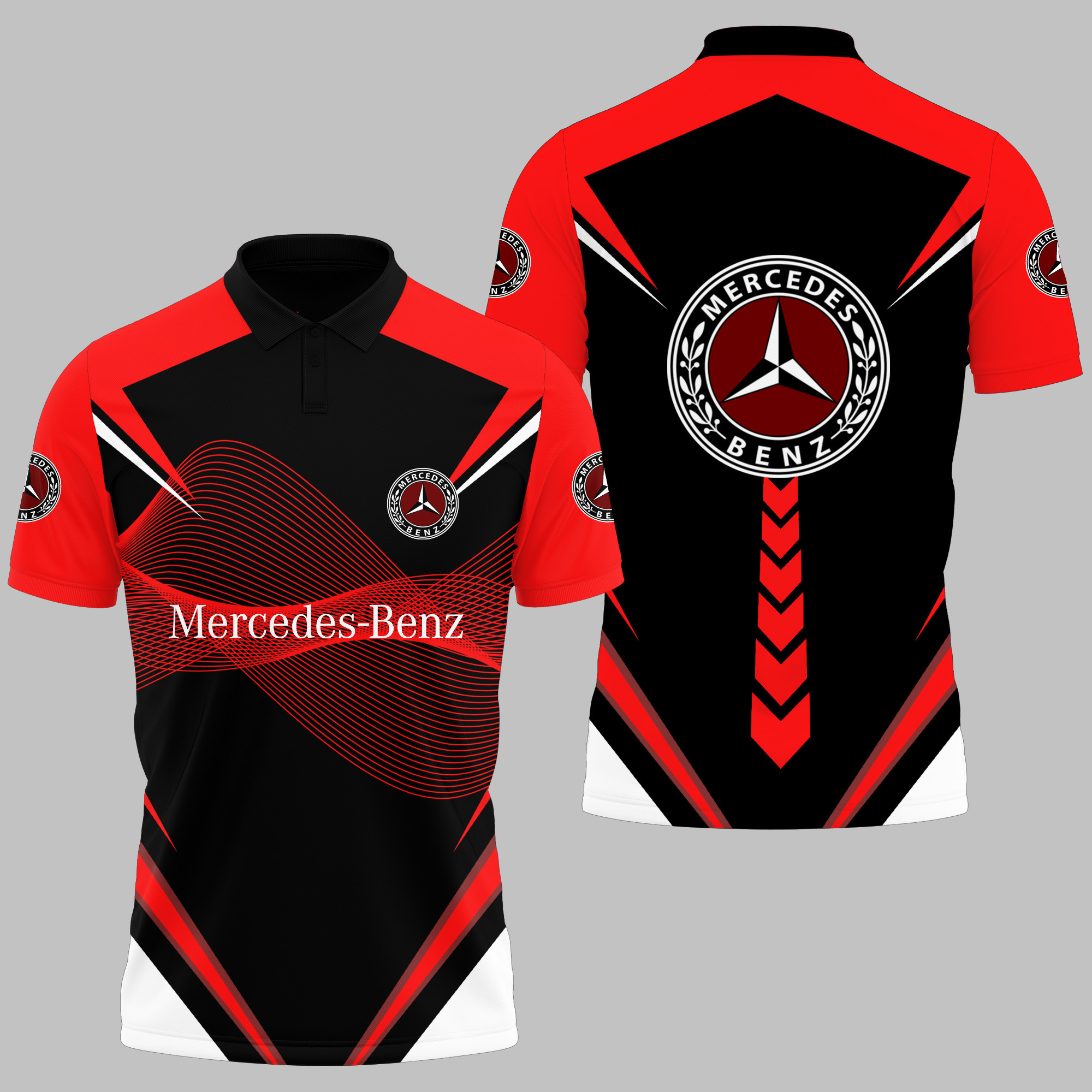 MERCEDES-BENZ Polo Shirt V12 - Famjoys MERCEDES-BENZ Polo Shirt V12 - Famjoys