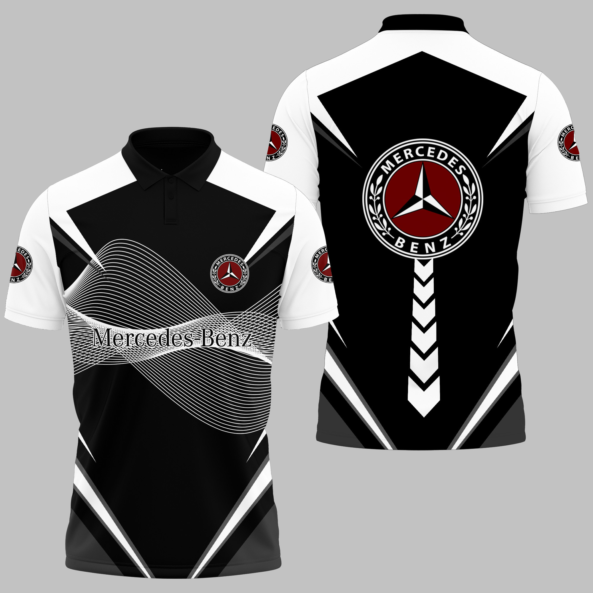 MERCEDES-BENZ Polo Shirt V12 - Famjoys MERCEDES-BENZ Polo Shirt V12 - Famjoys