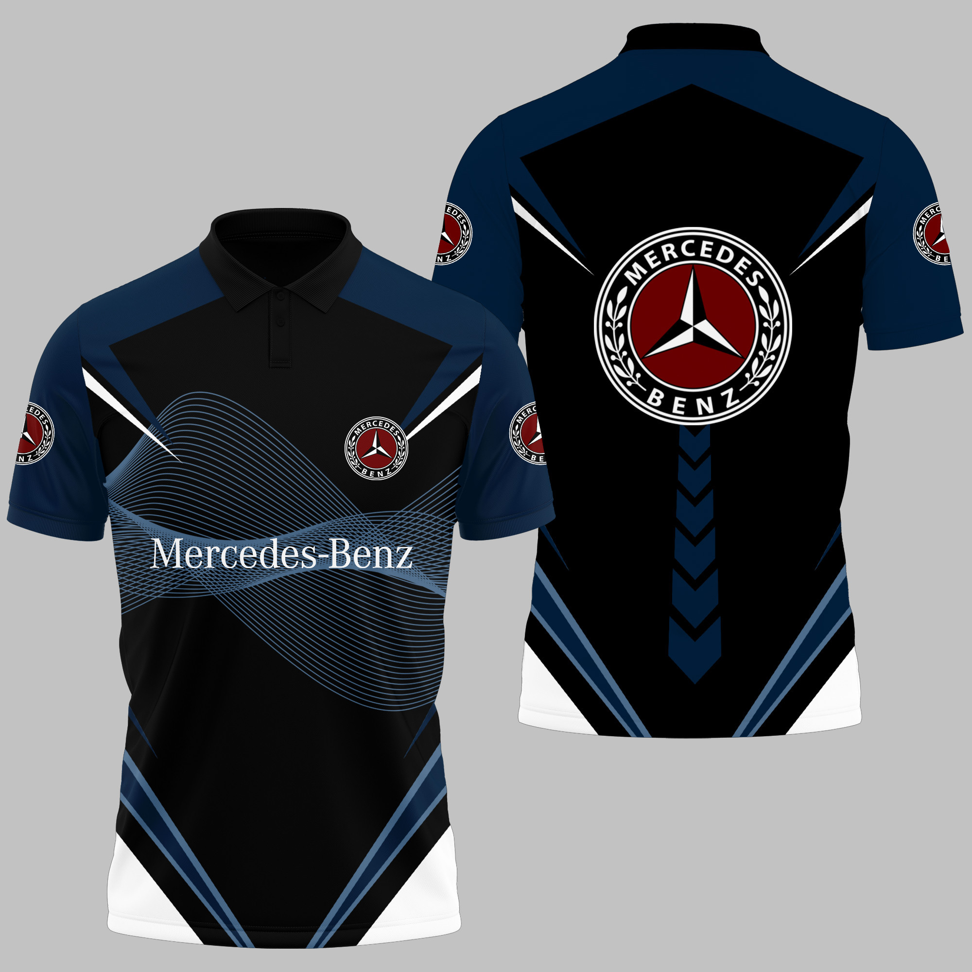 MERCEDES-BENZ Polo Shirt V12 - Famjoys MERCEDES-BENZ Polo Shirt V12 - Famjoys