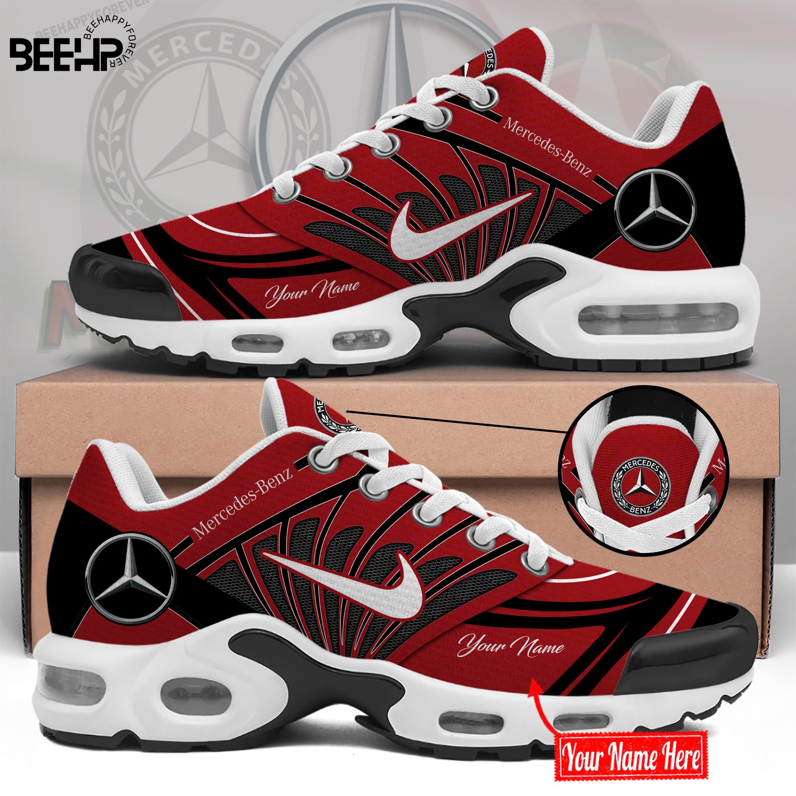 Mercedes Custom Name Sport Shoes VS30 - Famjoys Mercedes Custom Name Sport Shoes VS30 - Famjoys