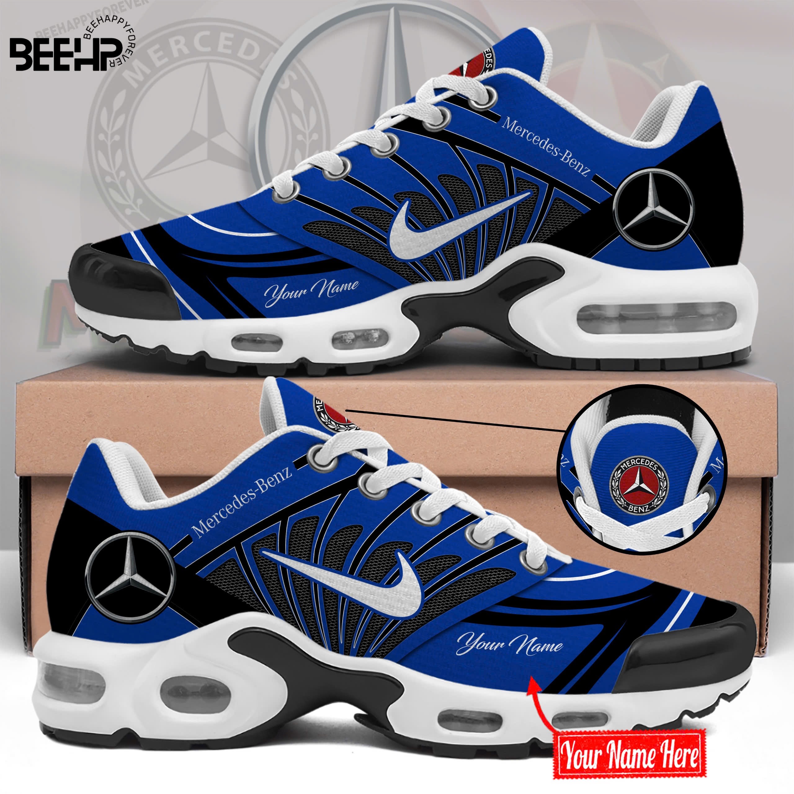 Mercedes Custom Name Sport Shoes VS30 - Famjoys Mercedes Custom Name Sport Shoes VS30 - Famjoys