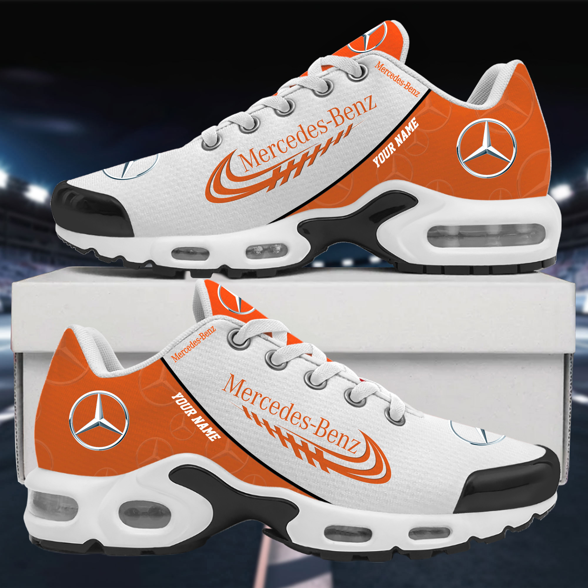 Mercedes Custom Name Sport Shoes VS4 - Famjoys Mercedes Custom Name Sport Shoes VS4 - Famjoys