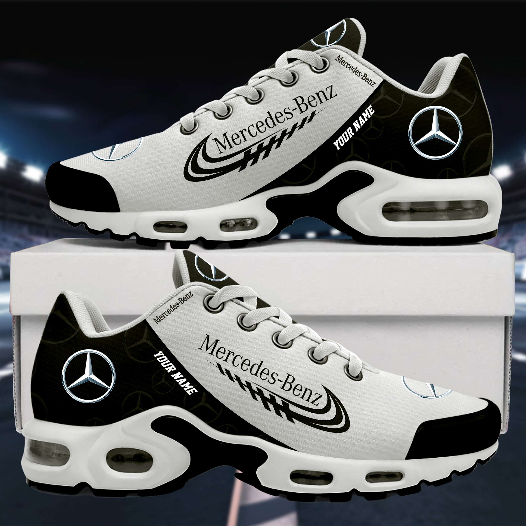 Mercedes Custom Name Sport Shoes VS4 - Famjoys Mercedes Custom Name Sport Shoes VS4 - Famjoys