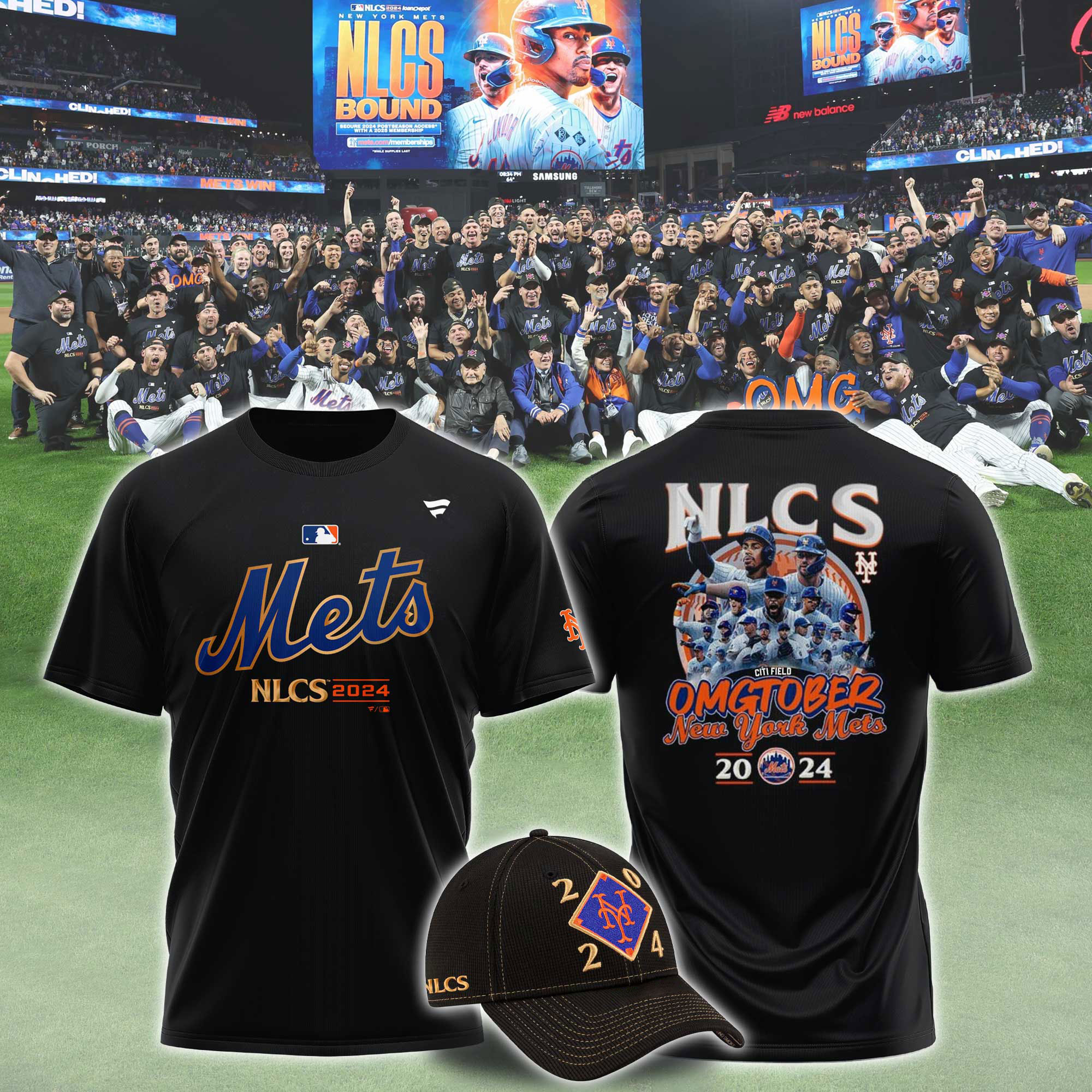 Mets Black National League Division Champions Locker Room TShirt v3 - Famjoys Mets Black National League Division Champions Locker Room TShirt v3 - Famjoys