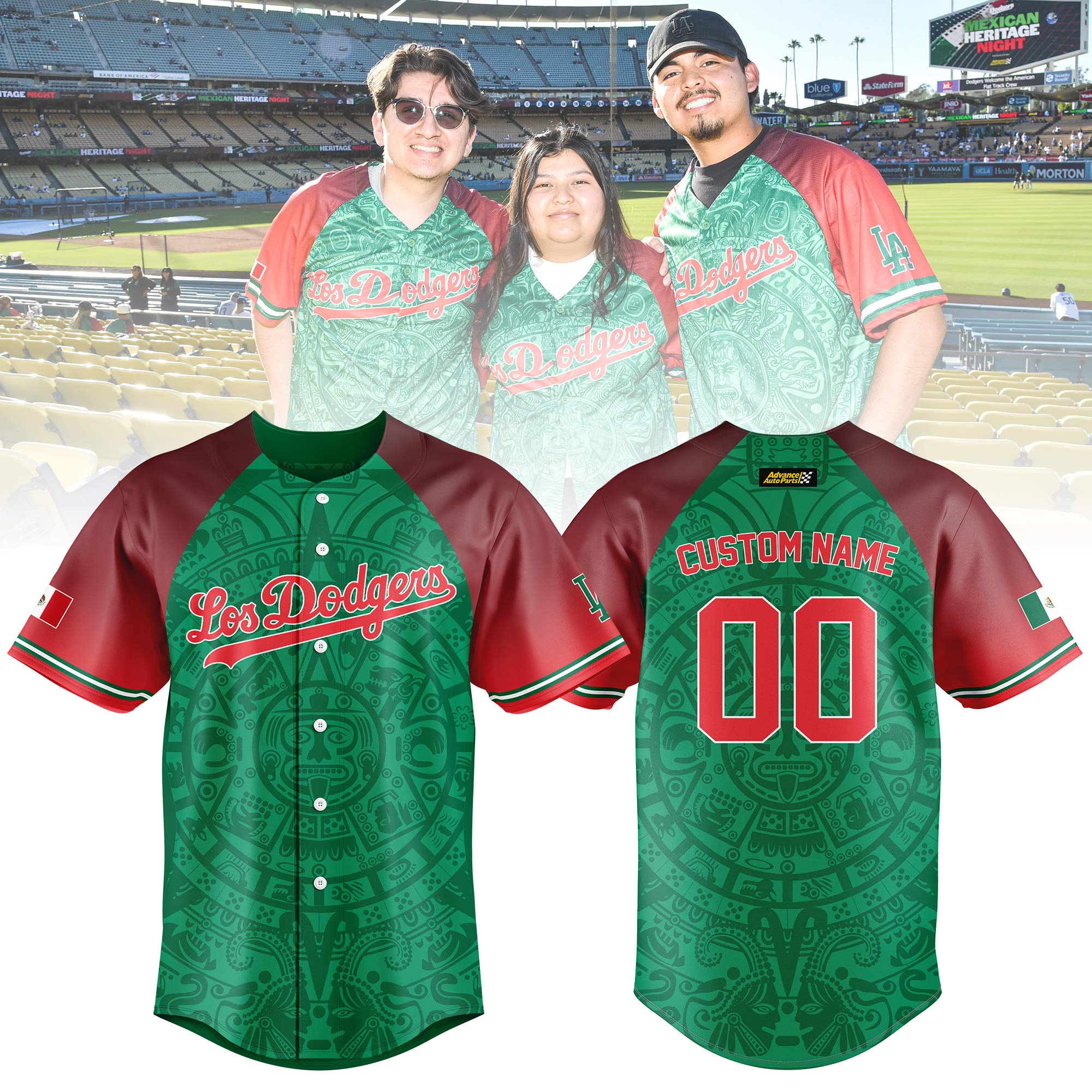 Mexican Heritage Night LA Dodgers Personalized Jersey