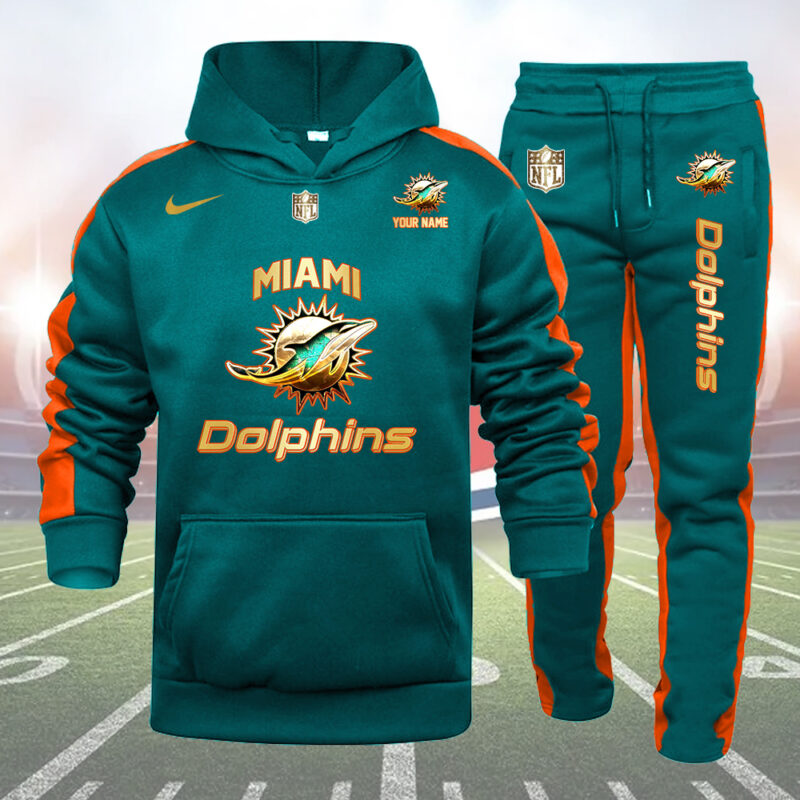 Miami Dolphins-32 Teams Personlized Golden Logo Hoodie Set-SP11012476ID03 - Famjoys Miami Dolphins-32 Teams Personlized Golden Logo Hoodie Set-SP11012476ID03 - Famjoys