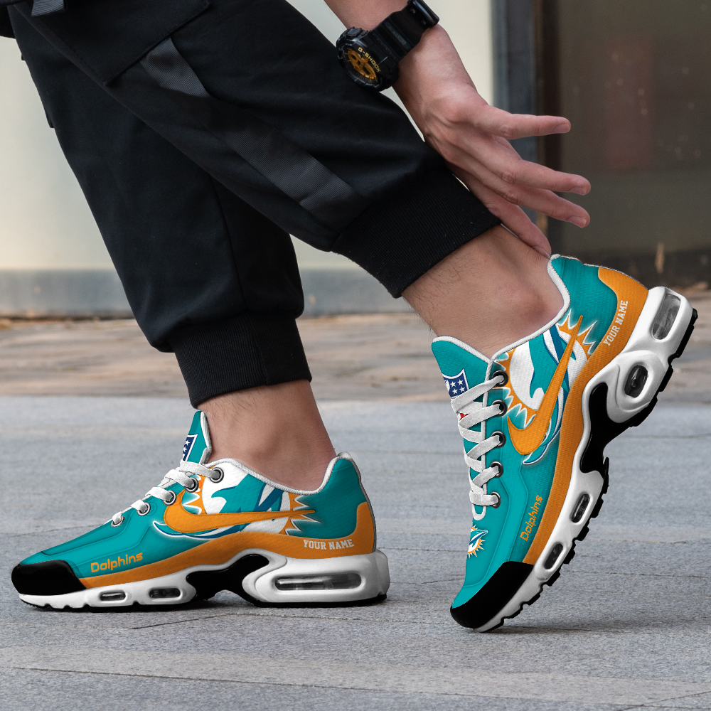 Miami Dolphins Customized Shoes -New Version 32 Teams Personalized H56 Shoes - Famjoys Miami Dolphins Customized Shoes -New Version 32 Teams Personalized H56 Shoes - Famjoys