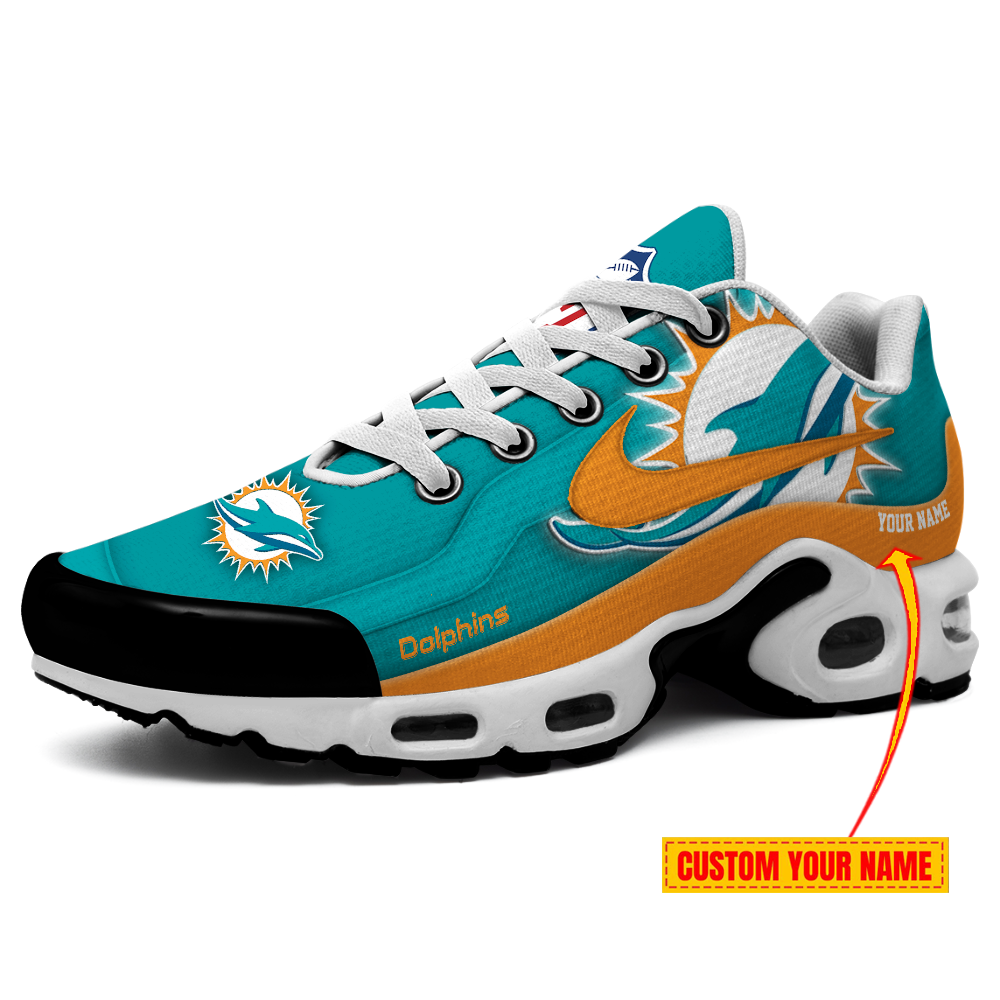 Miami Dolphins Customized Shoes -New Version 32 Teams Personalized H56 Shoes - Famjoys Miami Dolphins Customized Shoes -New Version 32 Teams Personalized H56 Shoes - Famjoys