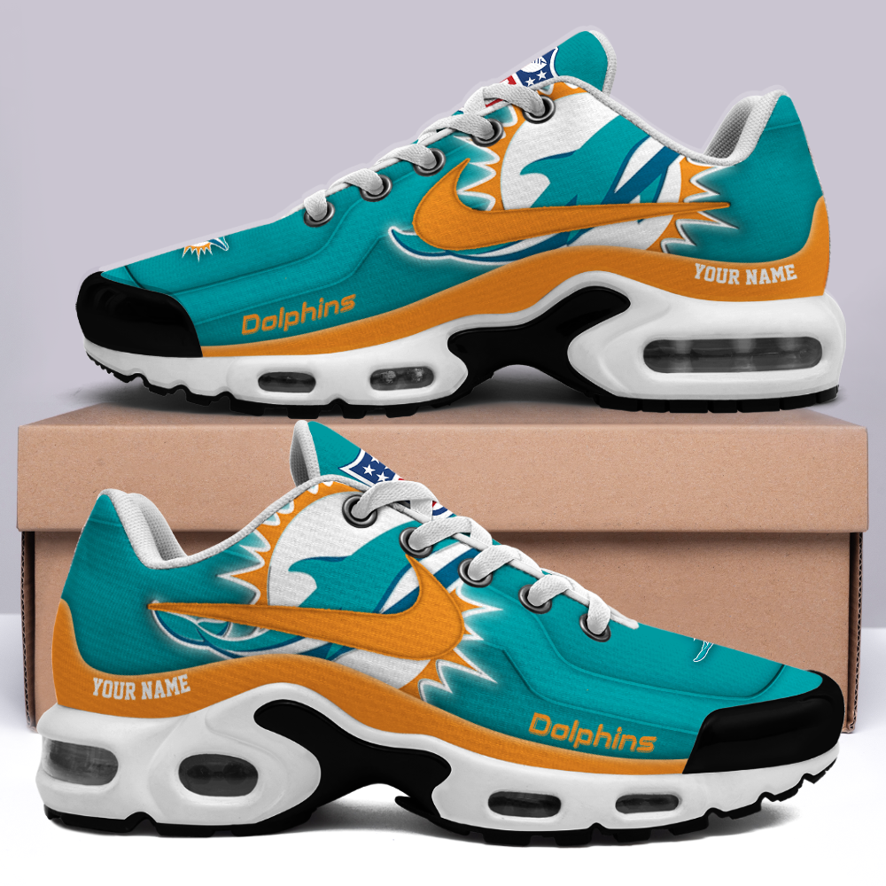 Miami Dolphins Customized Shoes -New Version 32 Teams Personalized H56 Shoes - Famjoys Miami Dolphins Customized Shoes -New Version 32 Teams Personalized H56 Shoes - Famjoys