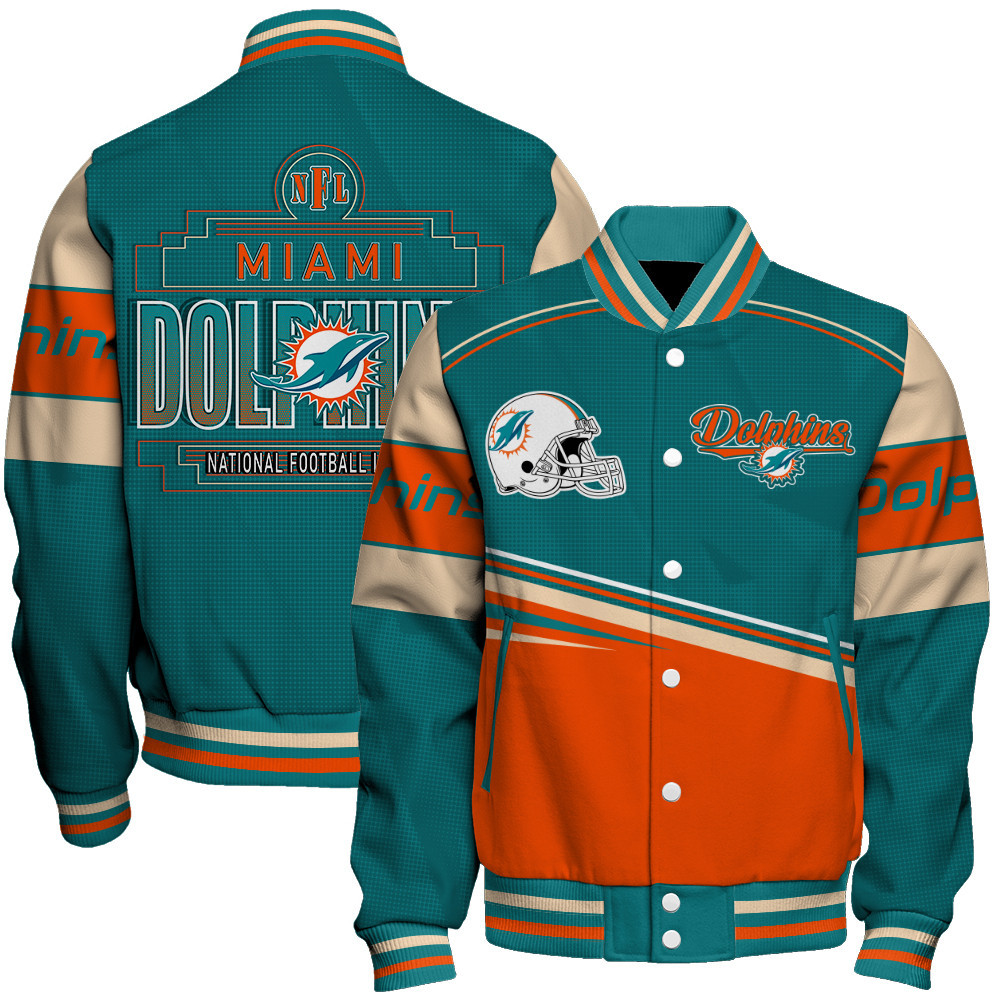 Miami Dolphins - Dare To Be Different Unisex Varsity Jacket