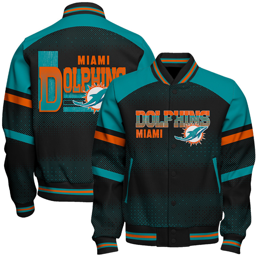 Miami Dolphins - Fearless Warrior Unisex Varsity Jacket