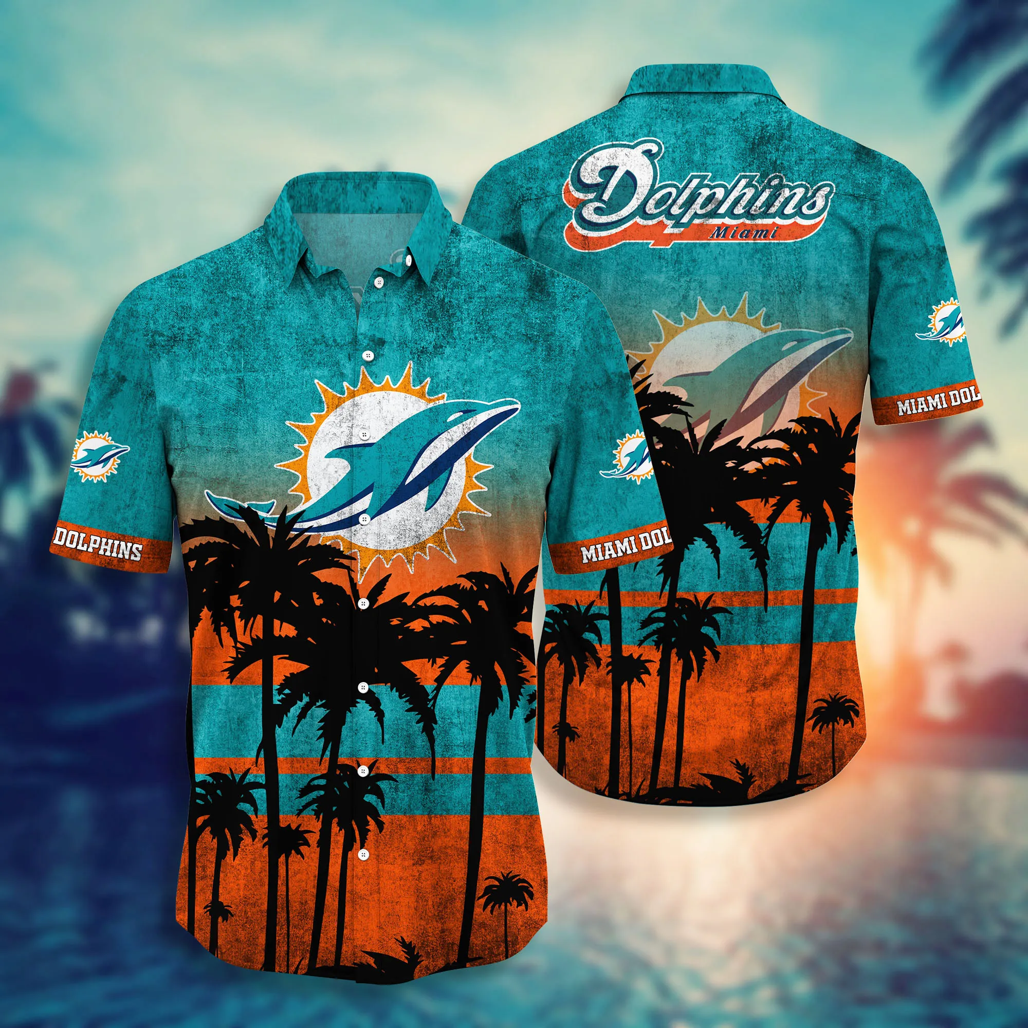 Miami Dolphins Hawaii Shirt Short Style Hot Trending Summer - Famjoys Miami Dolphins Hawaii Shirt Short Style Hot Trending Summer - Famjoys