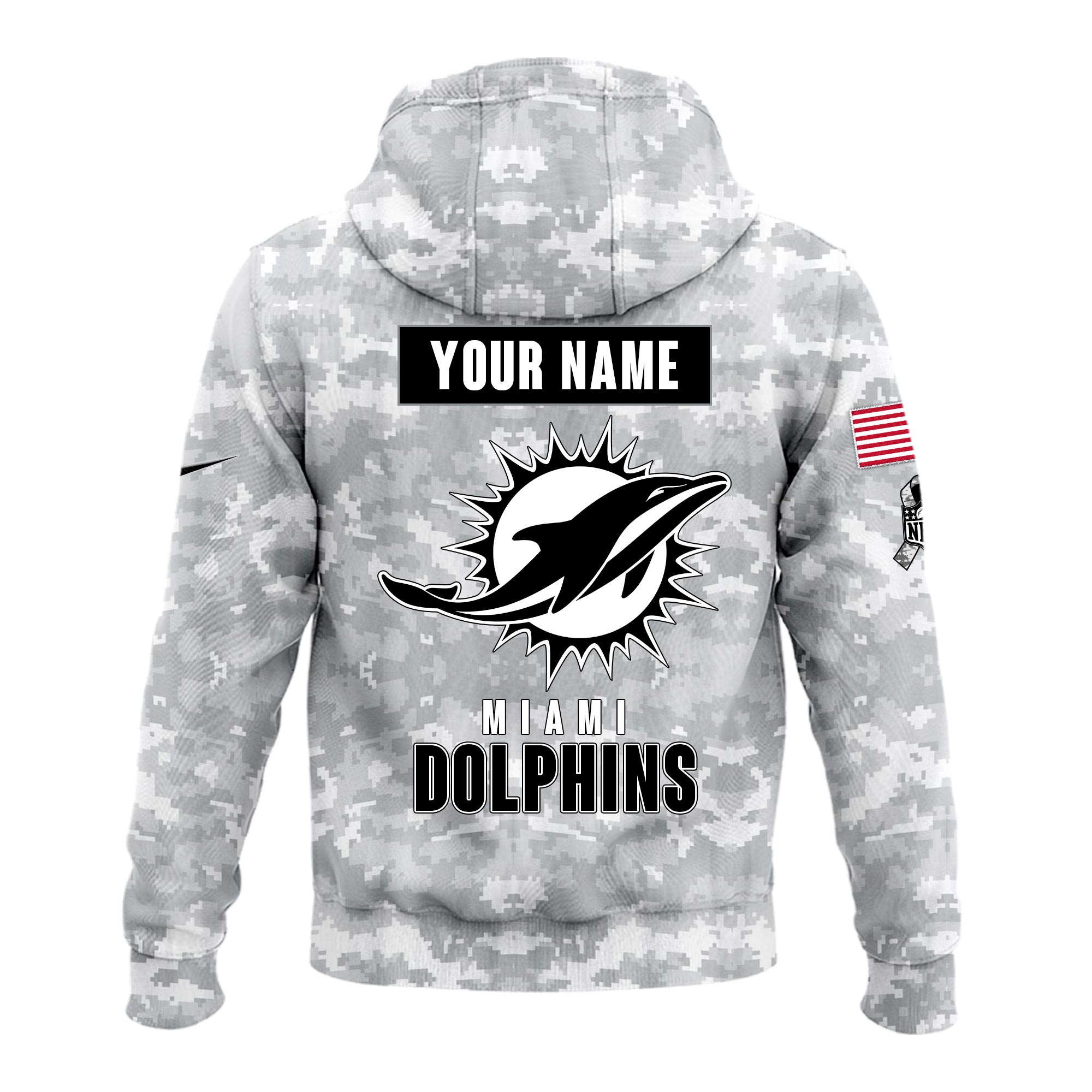 Miami Dolphins Hoodie Camo Salute to Service Club - Famjoys Miami Dolphins Hoodie Camo Salute to Service Club - Famjoys
