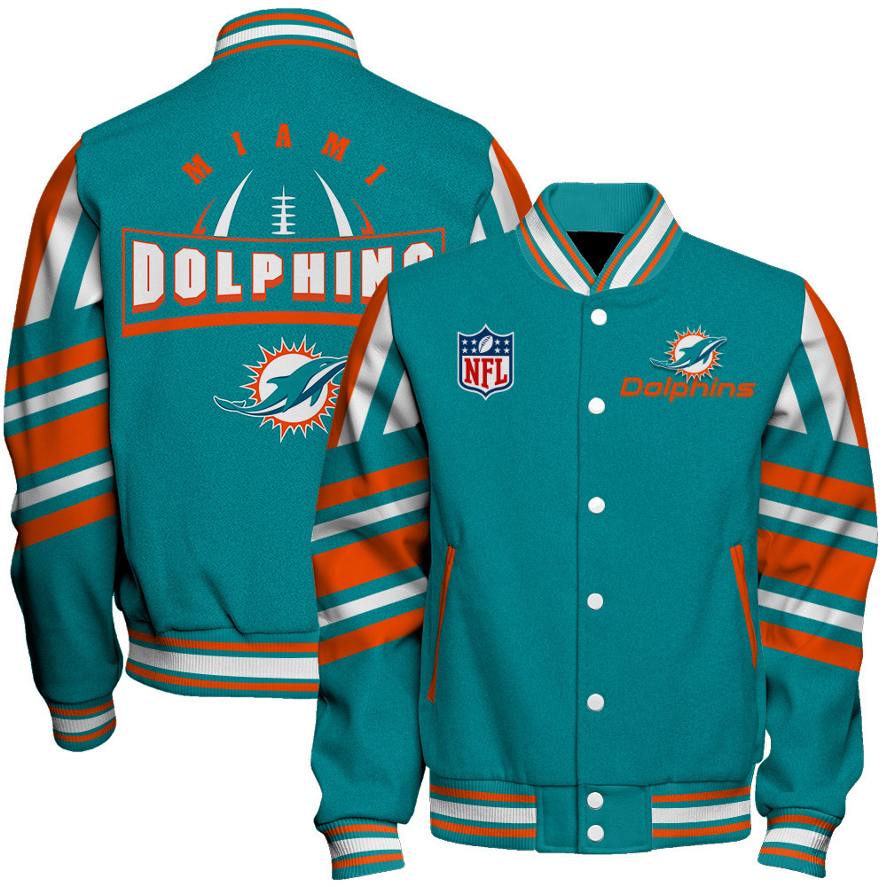 Miami Dolphins - Immortal Faith Unisex Varsity Jacket