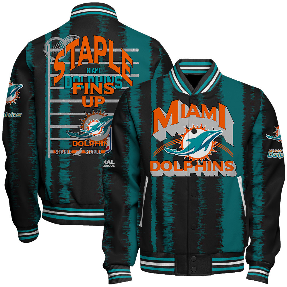 Miami Dolphins - Independent, Individual Unisex Varsity Jacket