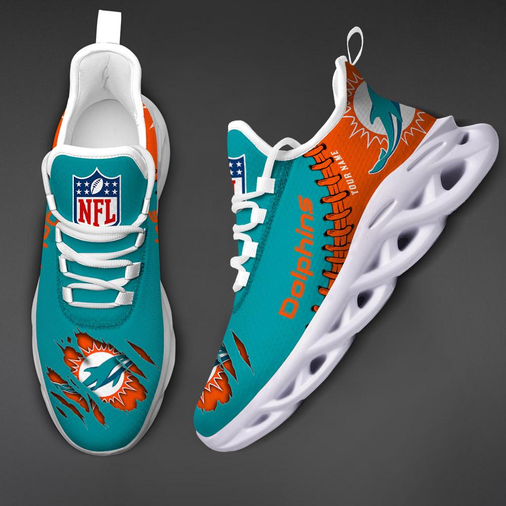 Miami Dolphins Max Soul Shoes - Famjoys Miami Dolphins Max Soul Shoes - Famjoys