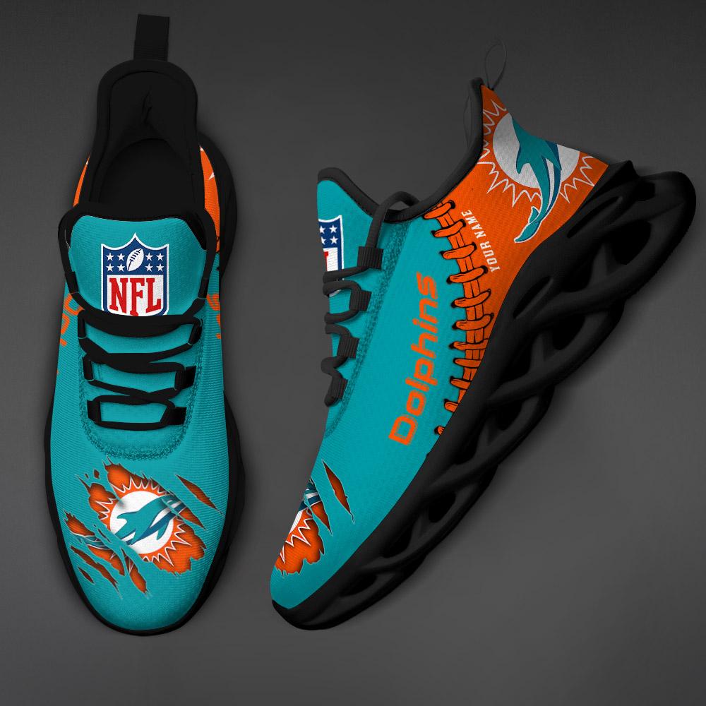 Miami Dolphins Max Soul Shoes - Famjoys Miami Dolphins Max Soul Shoes - Famjoys