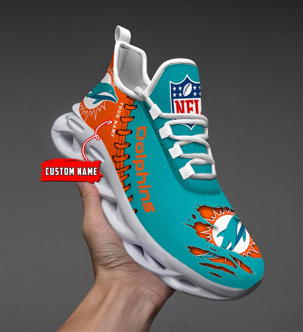 Miami Dolphins Max Soul Shoes - Famjoys Miami Dolphins Max Soul Shoes - Famjoys