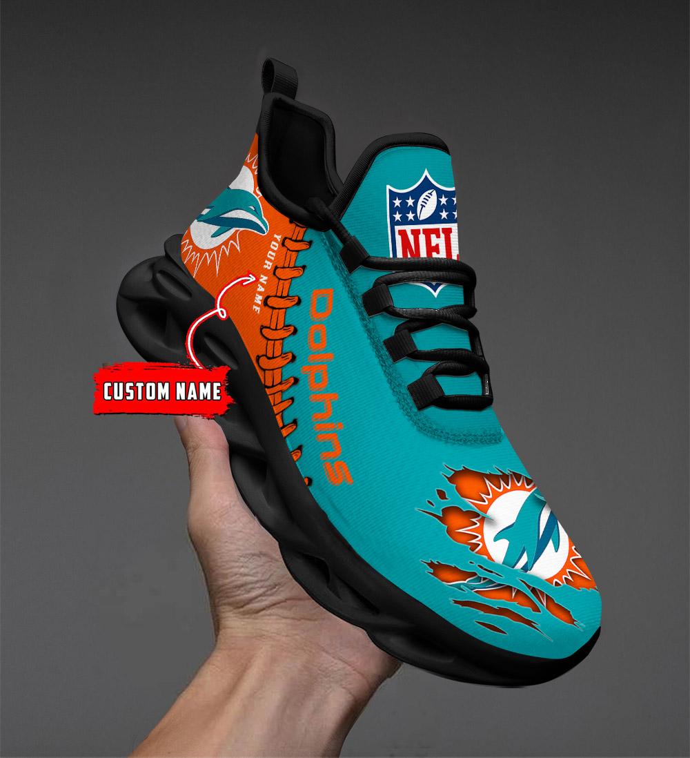 Miami Dolphins Max Soul Shoes - Famjoys Miami Dolphins Max Soul Shoes - Famjoys