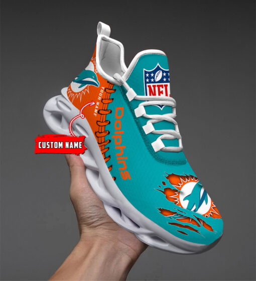 Miami Dolphins Max Soul Shoes - Famjoys Miami Dolphins Max Soul Shoes - Famjoys