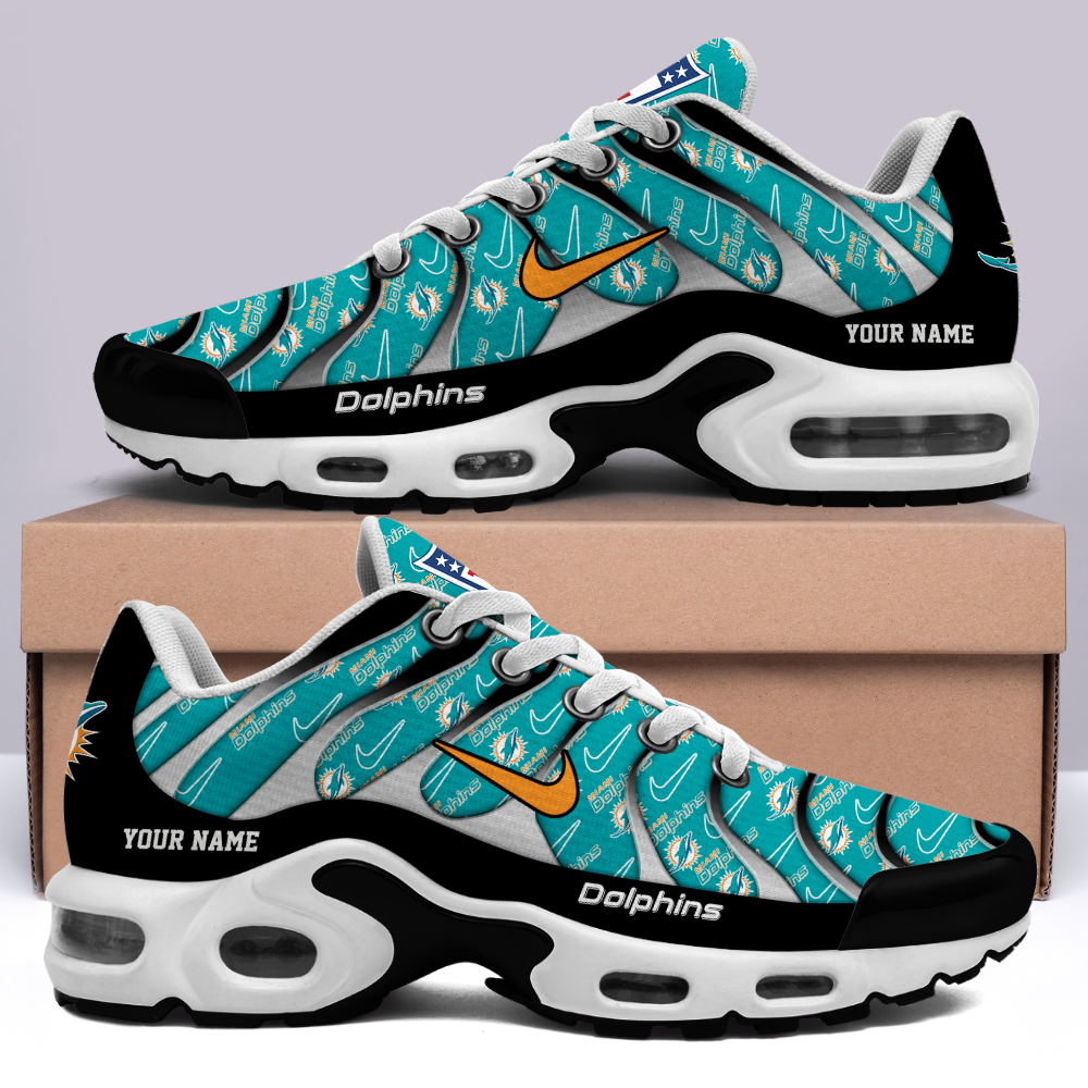Miami Dolphins-Pattern Swoosh Personalized H56 Shoes-SP16112320ID02DS08 - Famjoys Miami Dolphins-Pattern Swoosh Personalized H56 Shoes-SP16112320ID02DS08 - Famjoys