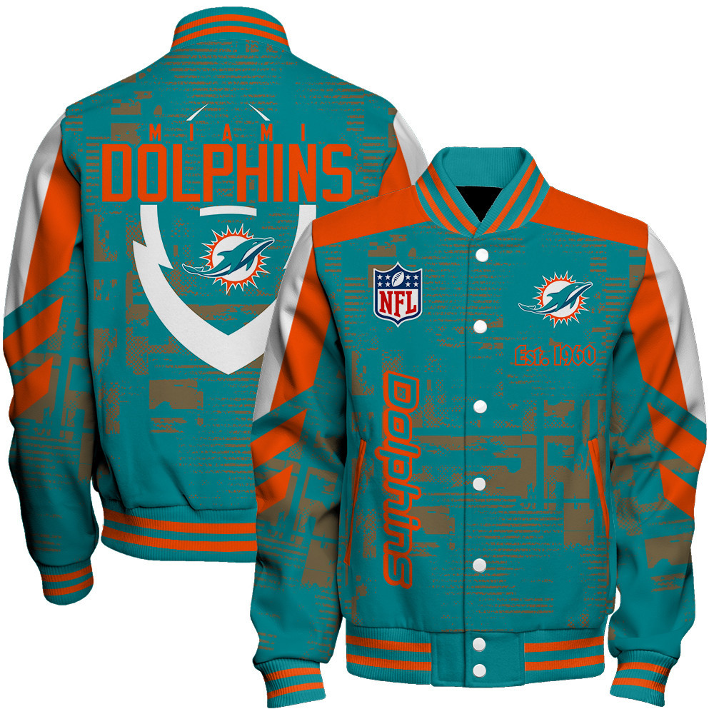 Miami Dolphins - Proud To Be Different Unisex Varsity Jacket