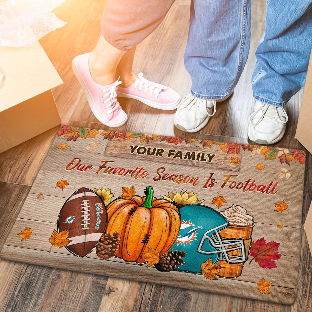 Miami DolphinsOur Favorite Season is Football Doormat - Famjoys Miami DolphinsOur Favorite Season is Football Doormat - Famjoys