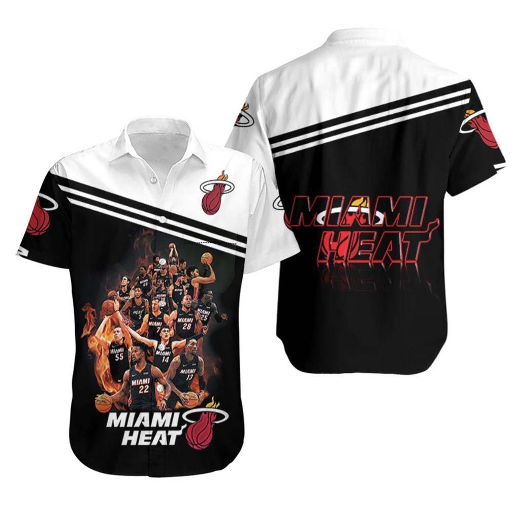 Miami Heat Legends On Flame Logo 3D Printed For Hawaiian Shirt - Famjoys Miami Heat Legends On Flame Logo 3D Printed For Hawaiian Shirt - Famjoys