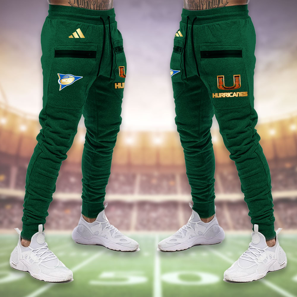 Miami hurricanes Heavy Hoodie Set - Famjoys Miami hurricanes Heavy Hoodie Set - Famjoys