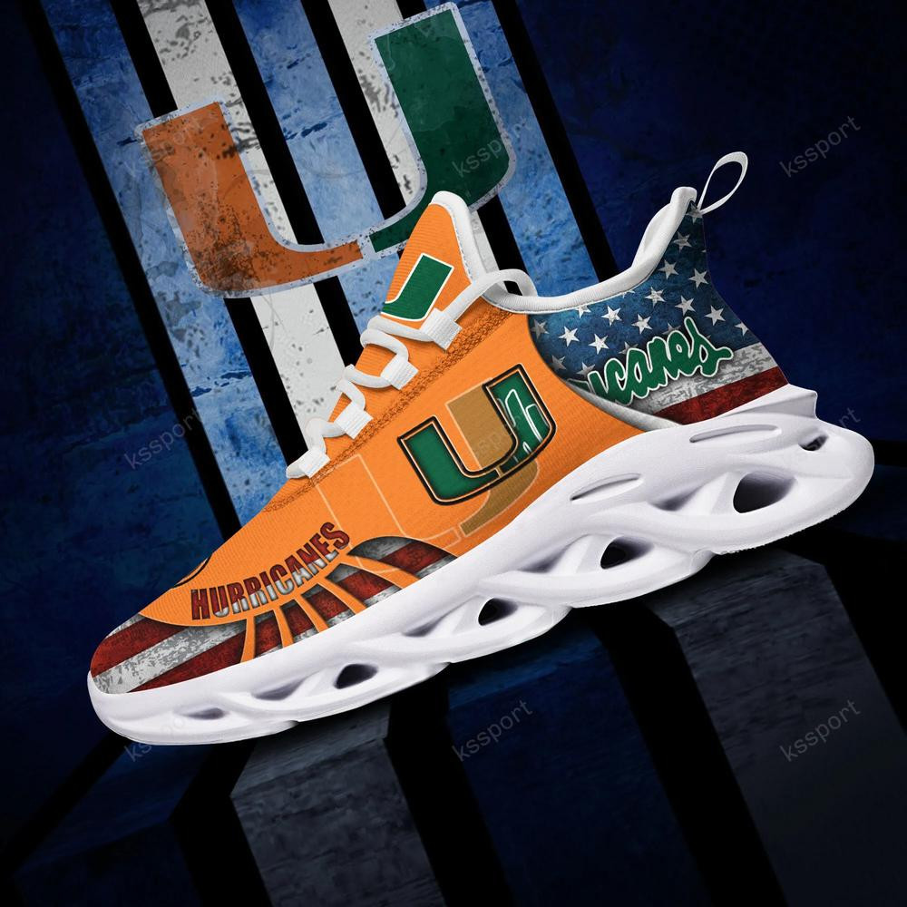 Miami Hurricanes Max Soul Clunky Shoes - Famjoys Miami Hurricanes Max Soul Clunky Shoes - Famjoys